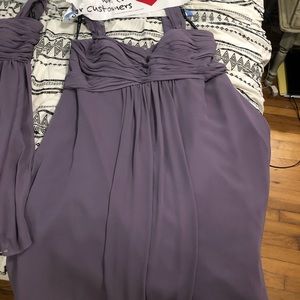 Bill Levkoff Victorian lilac bridesmaid dress